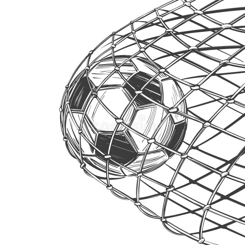 Football Soccer Goal Ball Net Hand Stock Vector (Royalty Free) 1348538714 |  Shutterstock | Soccer goal, Football soccer, Soccer