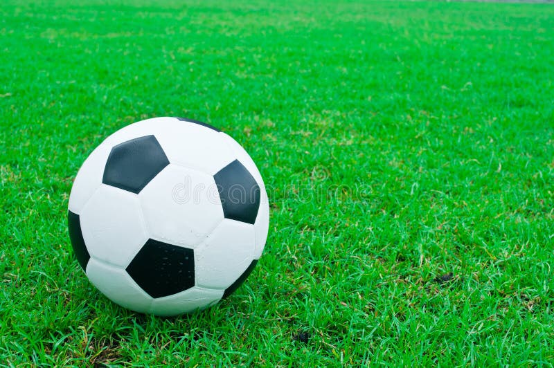 Football and Soccer Fields. Stock Photo Image of abstract, court