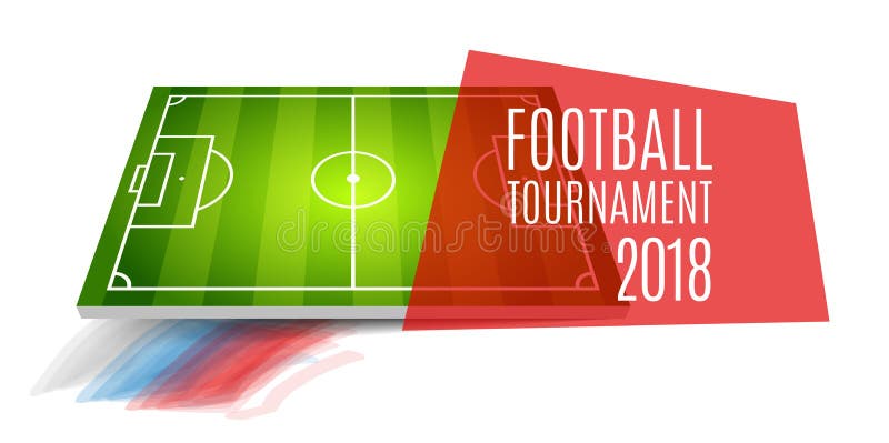 Football tournament, cup 2018. Soccer championship background design. Element for design cards, invitations, gift cards royalty free illustration Football tournament, cup 2018. Soccer championship background design. Element for design cards, invitations, gift cards royalty free illustration