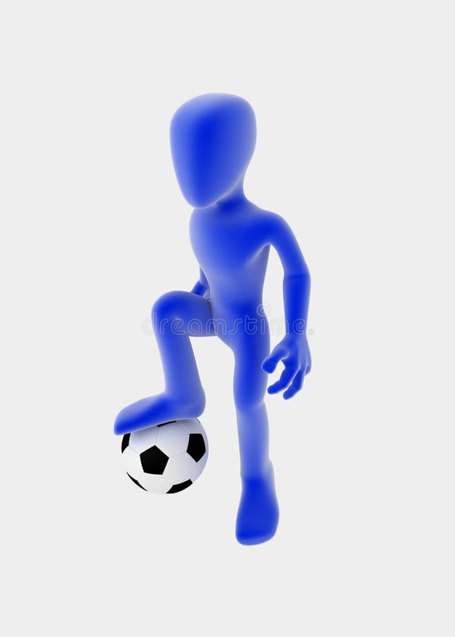 Footballeur illustration libre de droits Footballeur illustration libre de droits