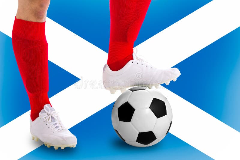 Footballeur de l'Ecosse photos libres de droits Footballeur de l'Ecosse photos libres de droits