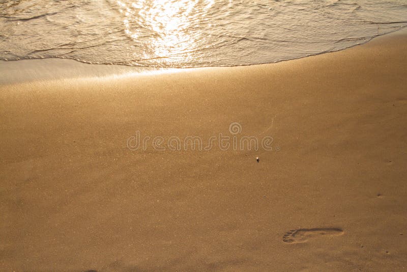 Footprint on the beach stock photos Footprint on the beach stock photos