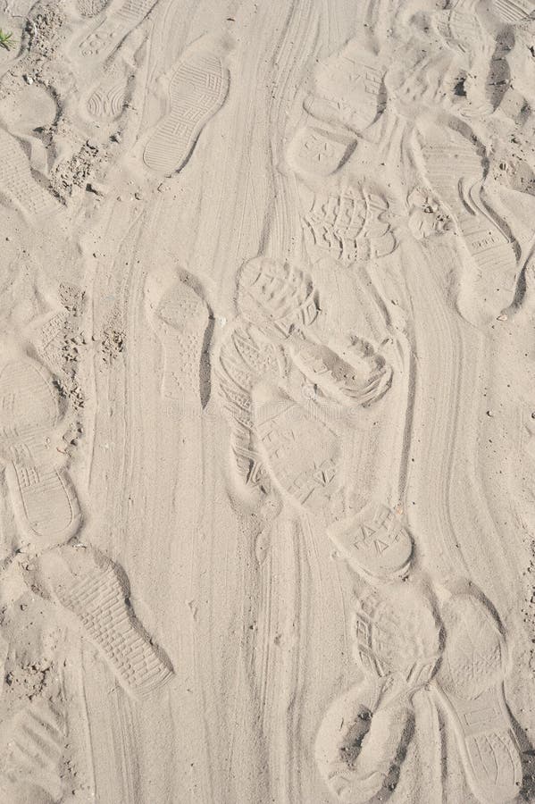 Footprint on sand