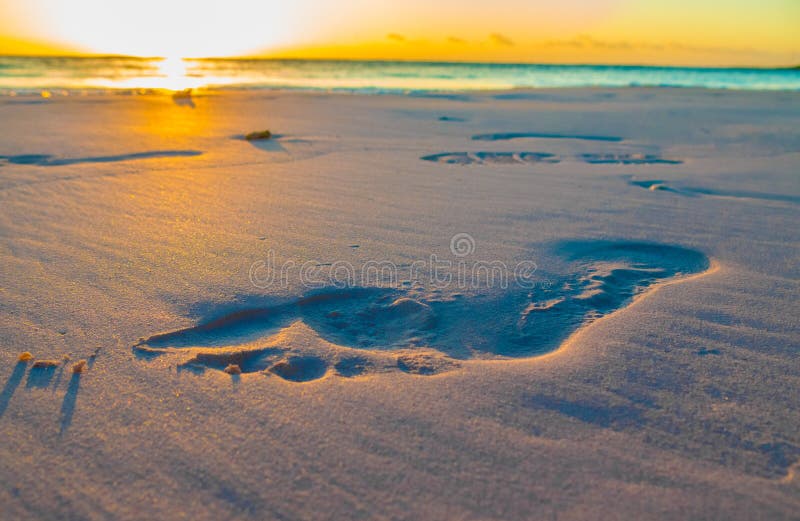 Footprint on Sand royalty free stock image Footprint on Sand royalty free stock image