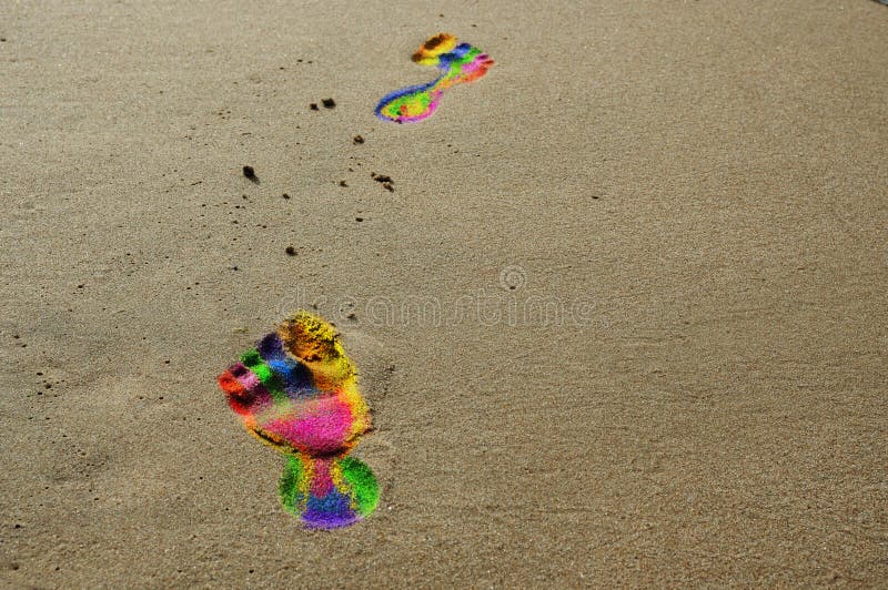 Footprints Rainbow Stock Photos Free & RoyaltyFree Stock Photos from Dreamstime
