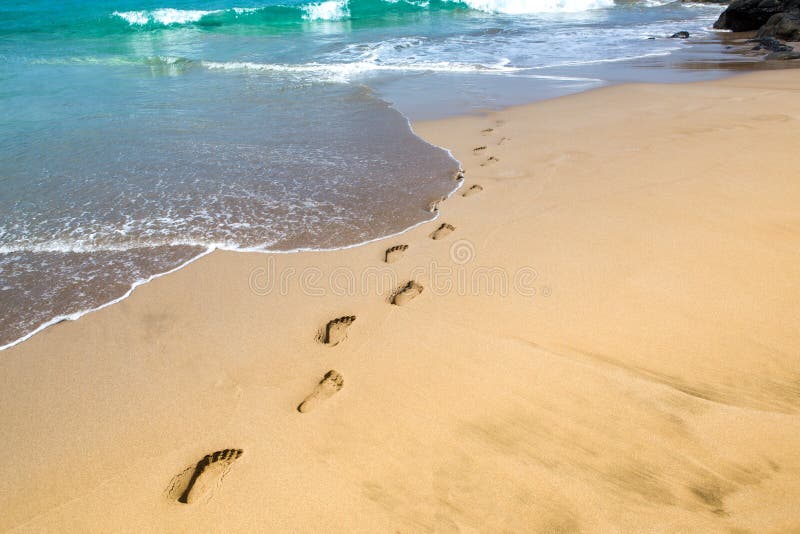 Footprints in the sand