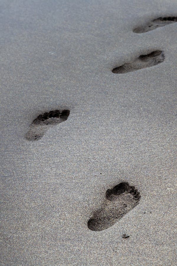 Fading Footprints in the Sand Stock Photo - Image of beach, journey ...