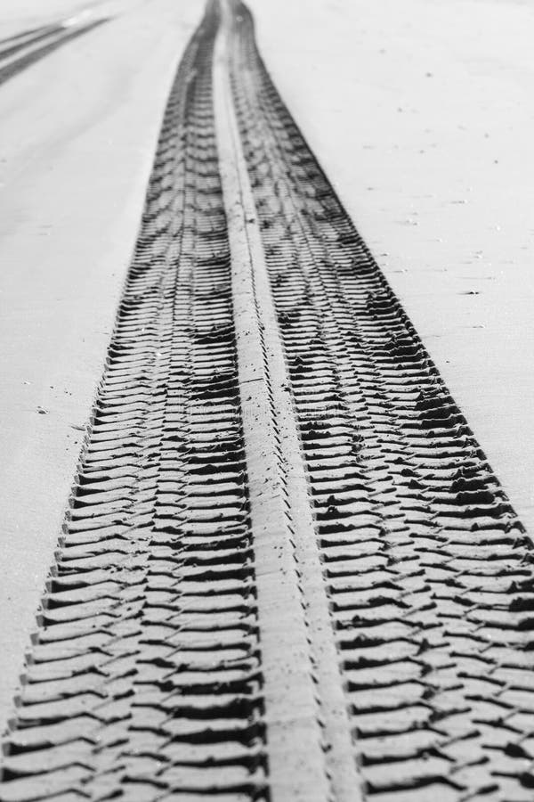 Footprints in the Sand Truck. Stock Image Image of road, print 70578063