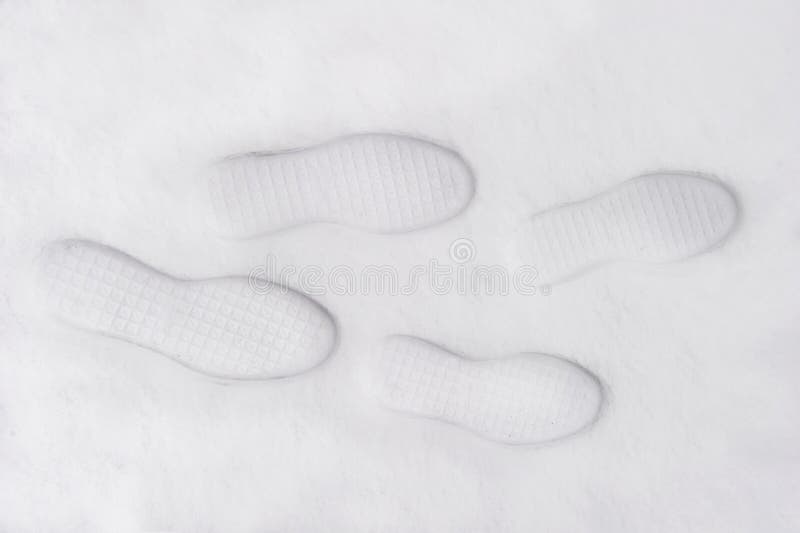 Footprints in the snow