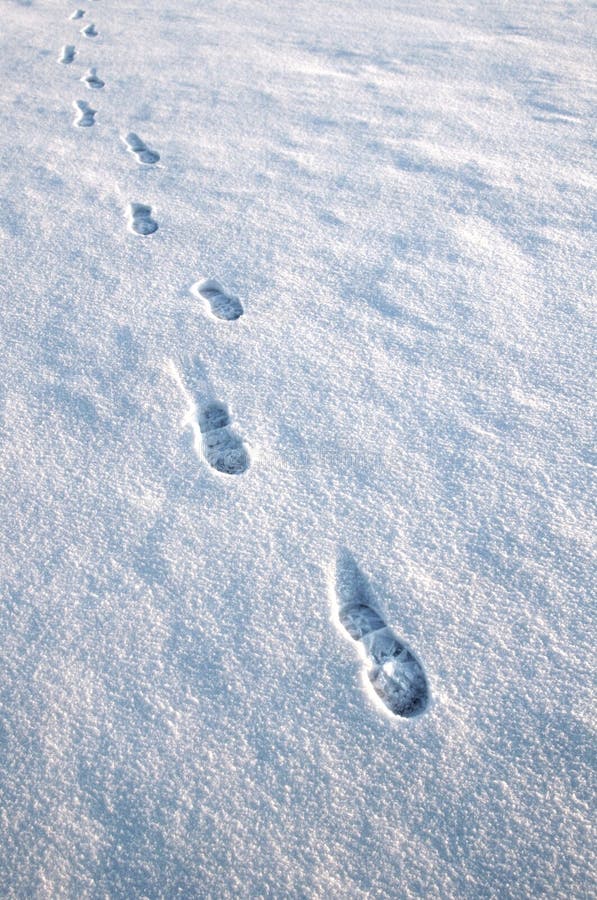 Footsteps in the snow