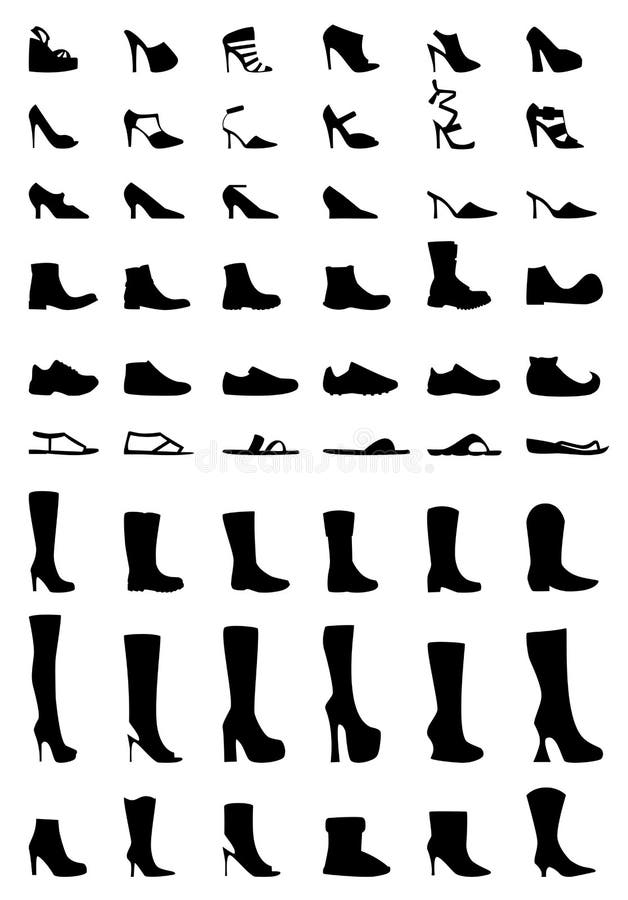 54 popravy rôzne topánky vysoké, stredné a nízke podpätky, striptíz, obuv, topánky, sandále, žabky, topánky platformu, klaun a šašo topánky, tenisky, atď.
