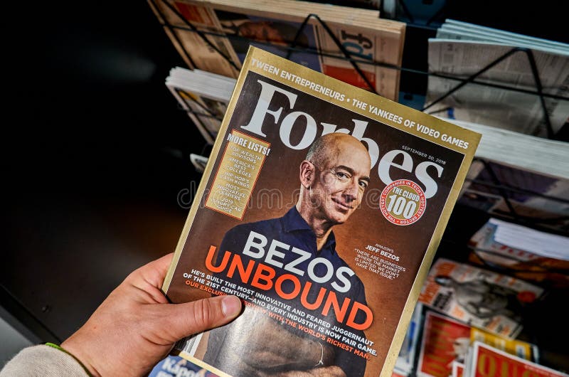 Forbes Magazine mit Jeff Bezos stockfoto Forbes Magazine mit Jeff Bezos stockfoto