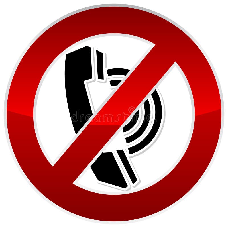 Forbidden call sign vector illustration