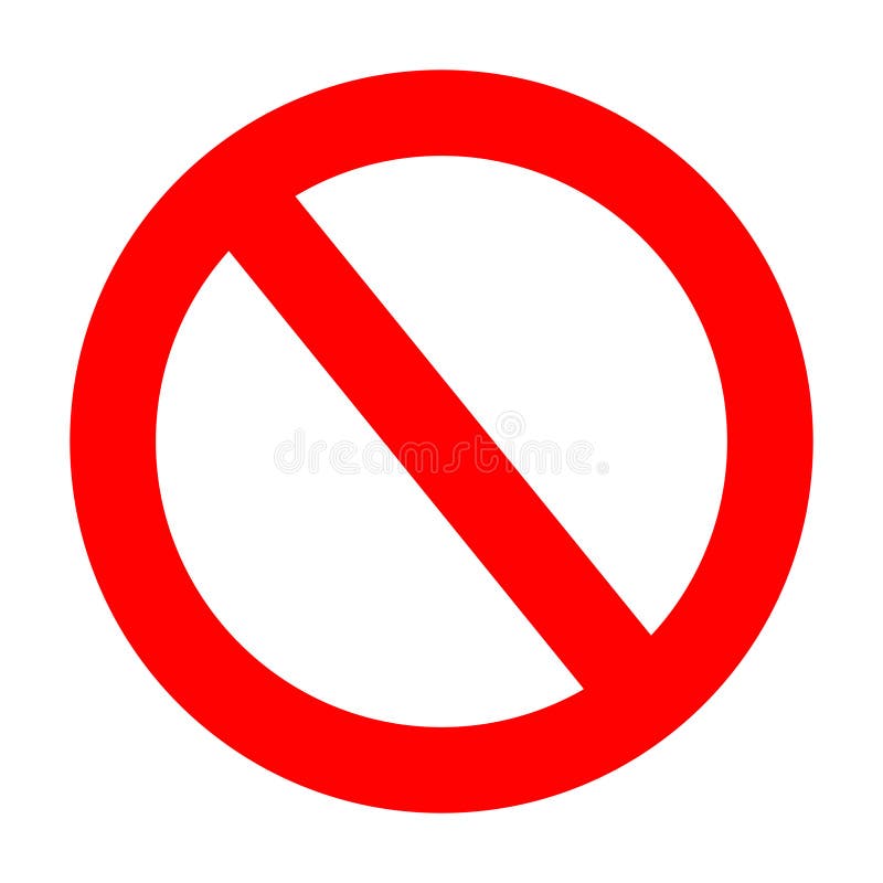 forbidden sign not allowed in red and black . ban icon symbol . stop entry  sign . slash icon . prohibited mark 21745813 Vector Art at Vecteezy