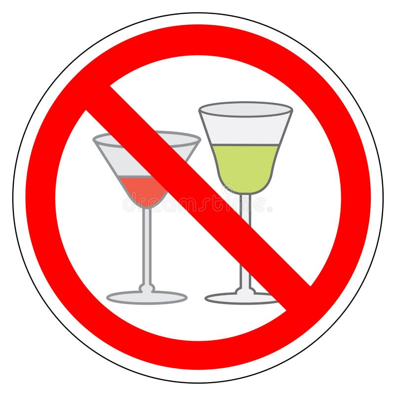 Alcoholic Beverages Sign stock illustration. Illustration of lieu 6780237