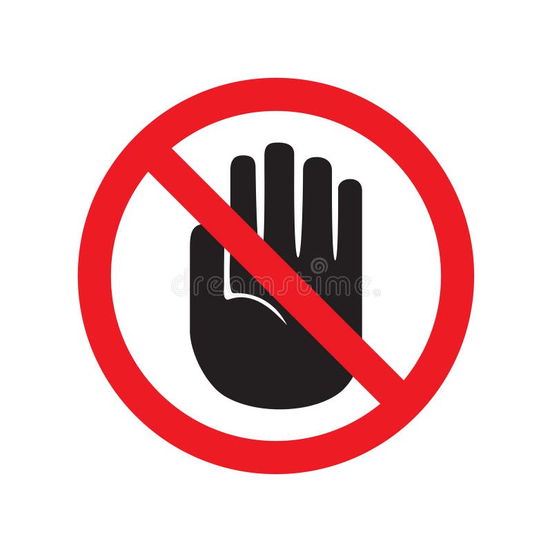 No photo forbidden sign on white Royalty Free Vector Image