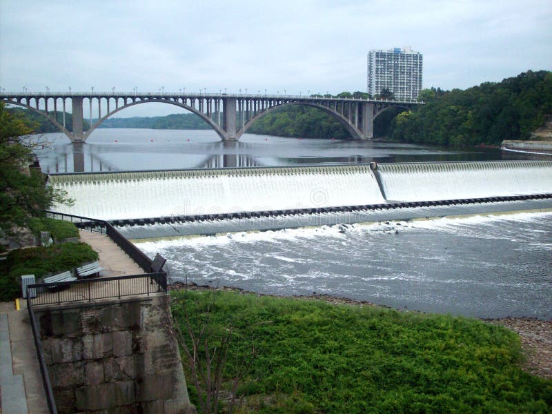 Ford Dam in Minnesota stock photo. Image of background 58865330