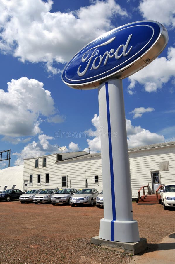 Ford dealership in North Dakota royalty free stock images