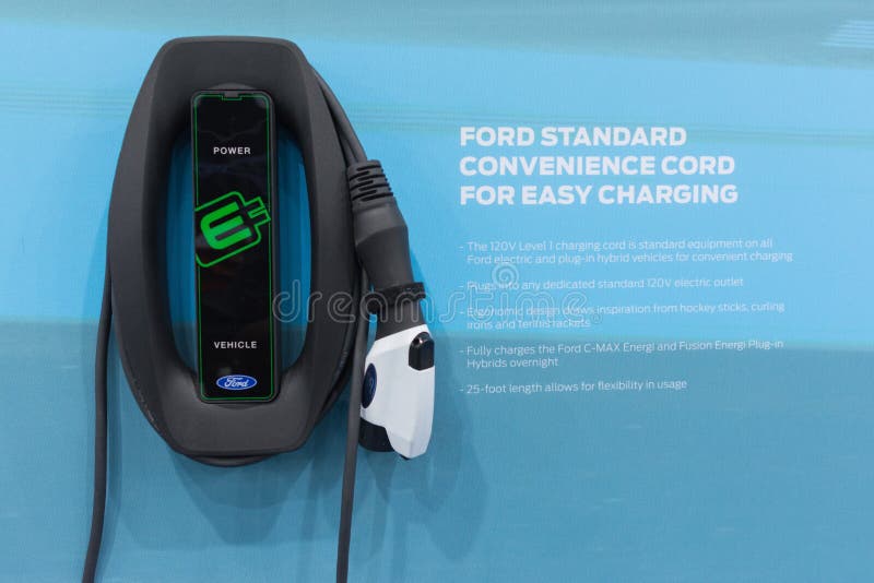 Ford EV Charging Stations editorial stock photo. Image of motor - 81130038