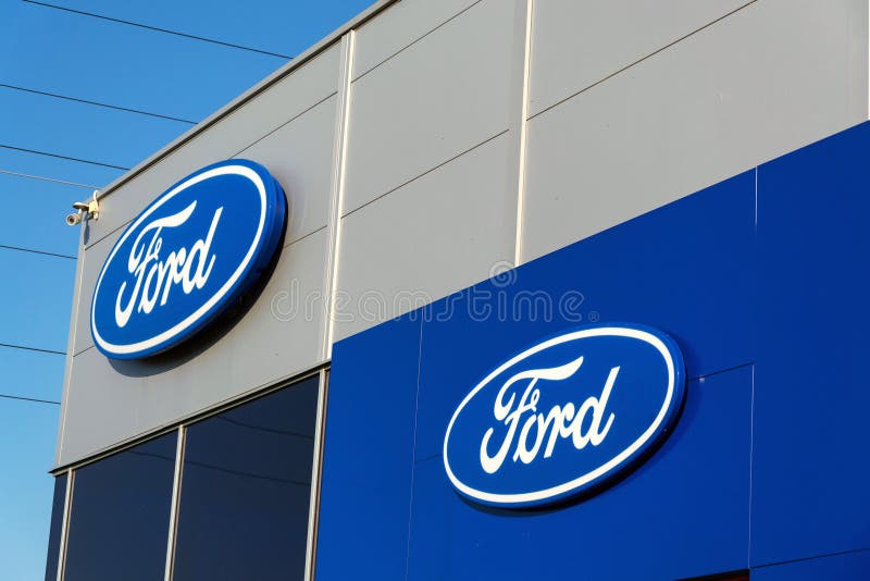 Ford Motor Firmy Logo Na Przedstawicielstwo Handlowe