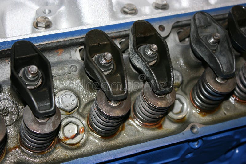 Ford Mustang Engine Head Rocker Arms 289 302 Stock Photo Image of