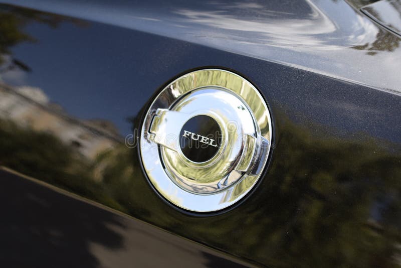 Ford Mustang fuel tank cap stock photo. Image of ford 260224712