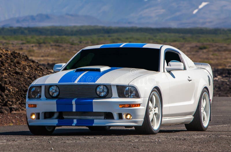 Ford Mustang GT Procharger stock image. Image of muscle - 34423687