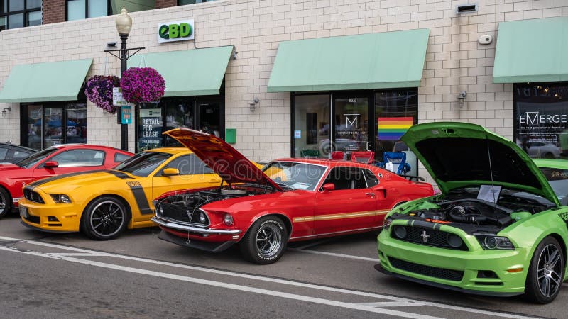 Ford Mustangs Boss, Mach 1, Shelby Cobra , 2022 Woodward Dream Cruise
