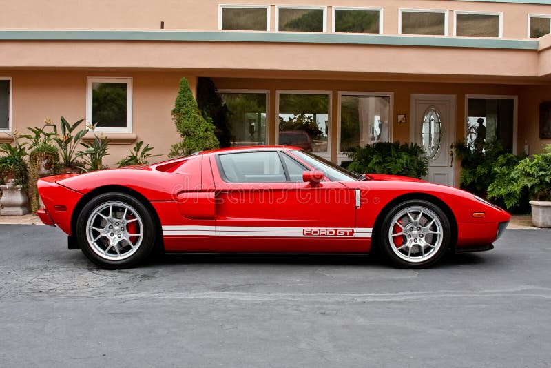 Ford Red GT editorial image. Image of sporty, collection - 38966655