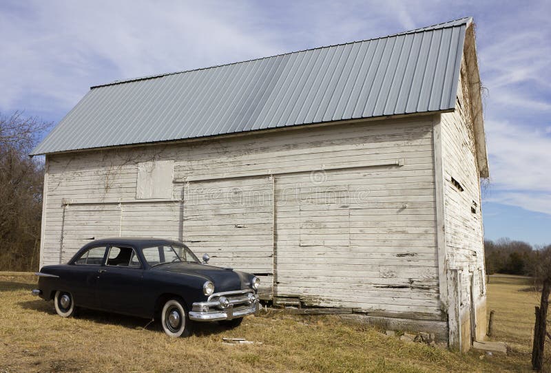 1951 Ford Sedan by Old White Barn