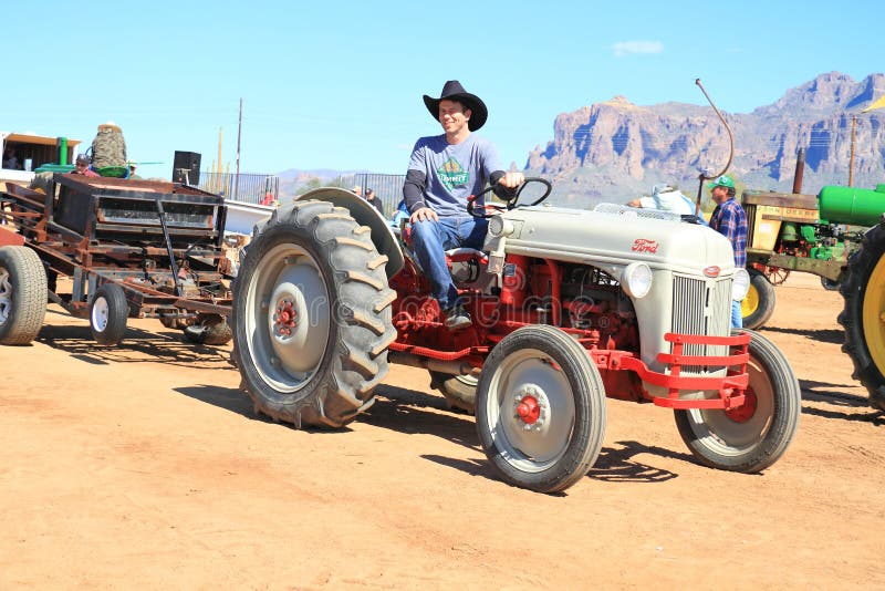 USA, Arizona/Apache Junction: Tractor Pull stock photography