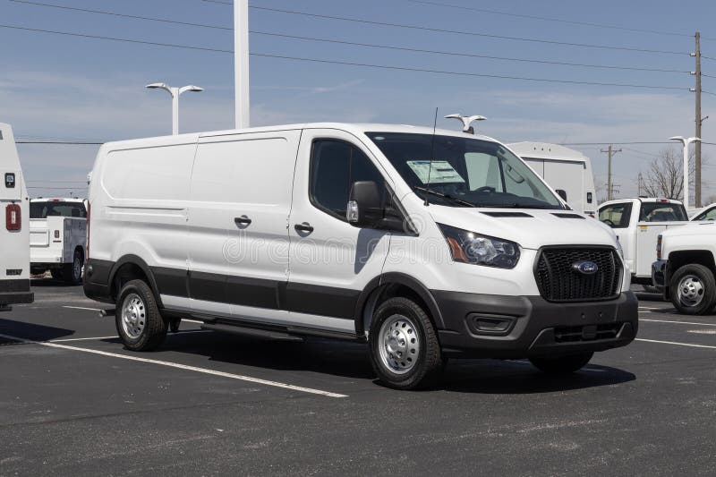 Ford Transit Display at a Dealership. the Ford Transit is Available in