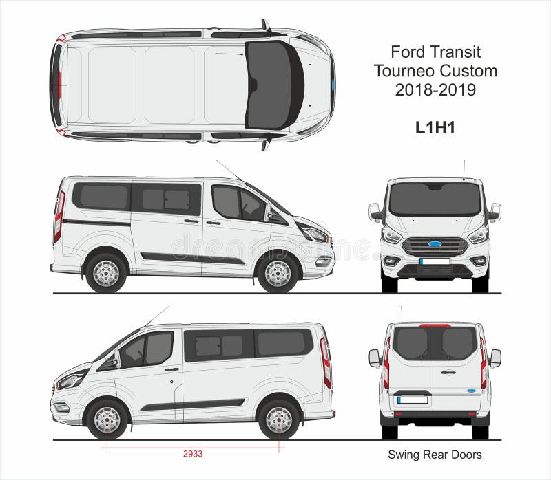 Ford Custom Vector Tekening