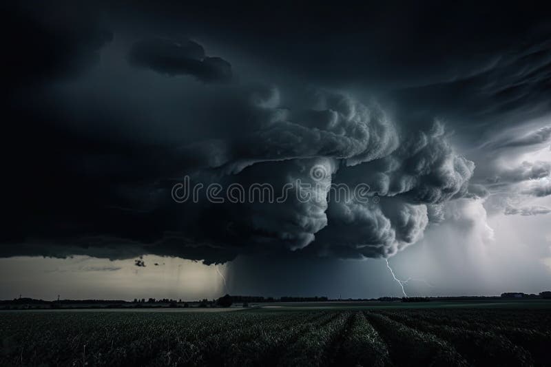 Apocalyptic storm stock photo. Image of weather, clouds 43069464