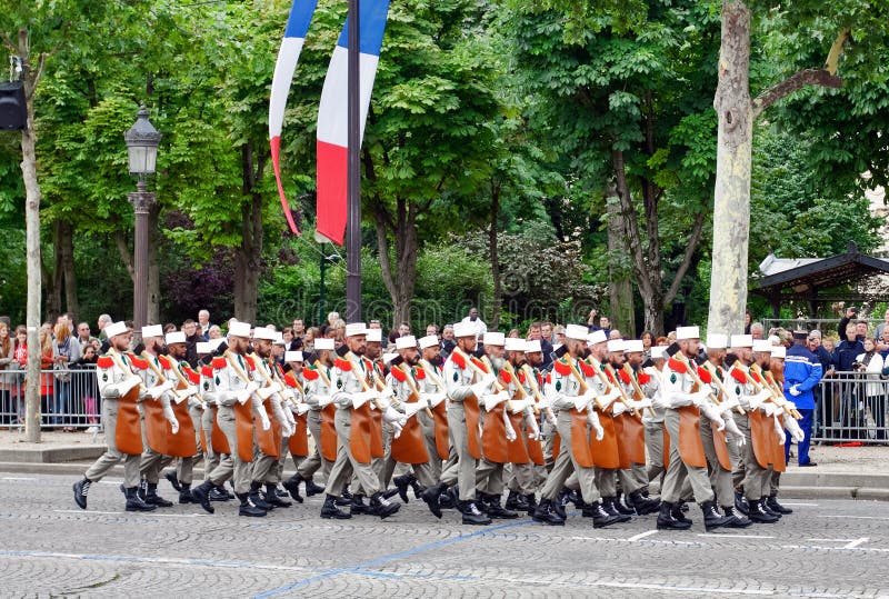 Foreign Legion at a military parade in Republic Da