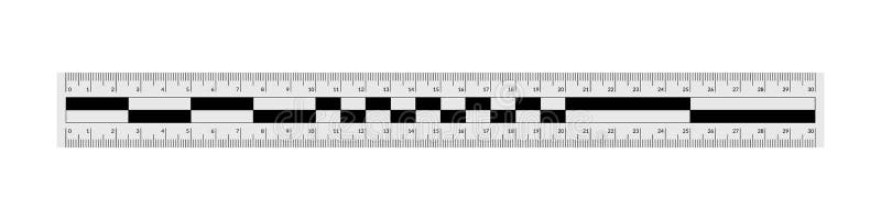 Forensic ruler for the evidence measuring