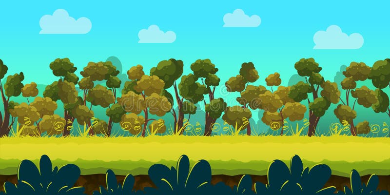 2d forest background