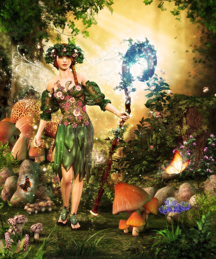 Forest Fairy magique illustration libre de droits
