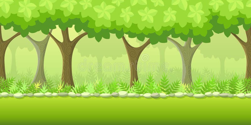 Forest game background stock vector. Illustration of vector - 76618481
