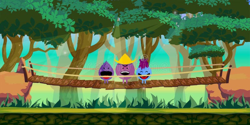 Forest Game Background stock illustration Forest Game Background stock illustration