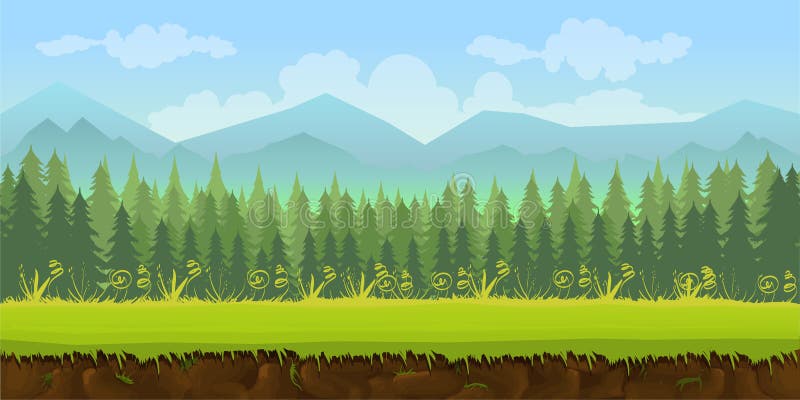 2d forest background