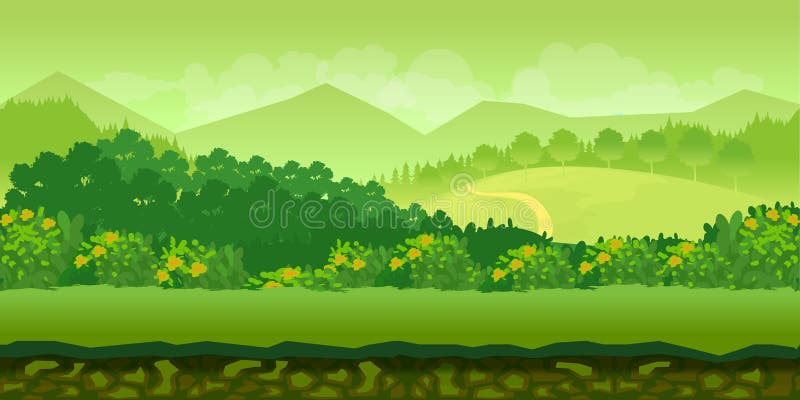 2d forest background