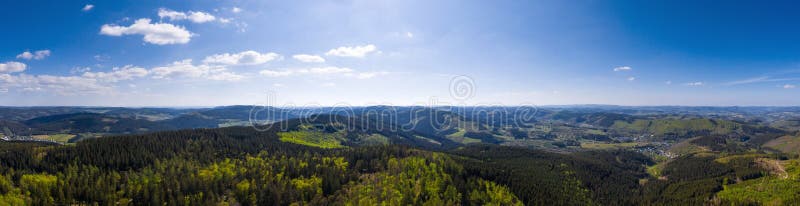 Green Forest Hill Landscape As a High Definition Panorama Stock Photo -  Image of nature, landscape: 199618368