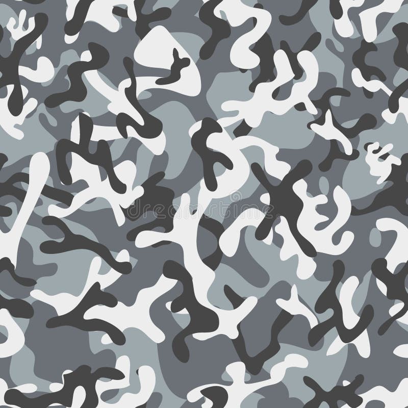 Forest Leaf Camouflage Seamless Patterns Stock Illustration ...