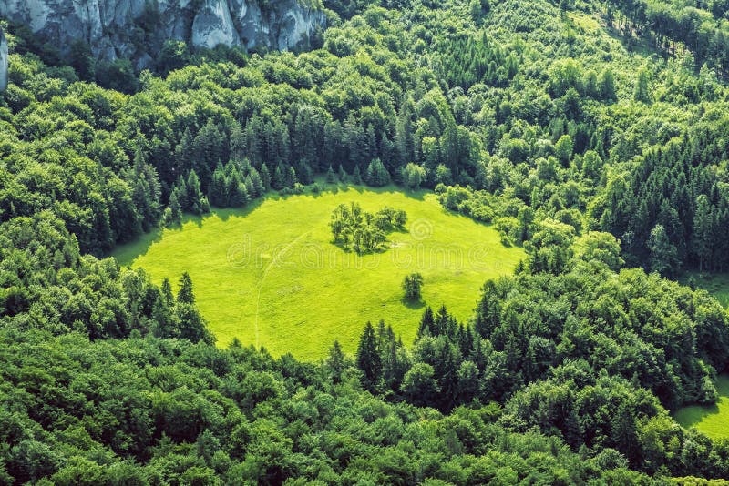 Forest and meadow, Sulov rocks, Slovakia