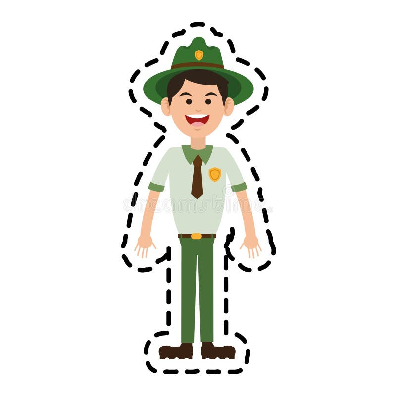 Forest ranger icon