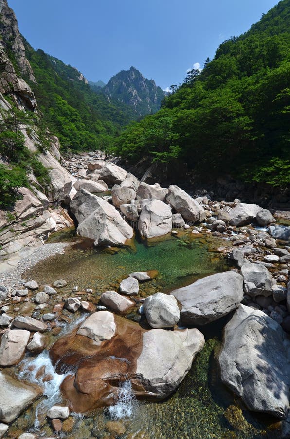 Forest river in Seoraksan, Korea
