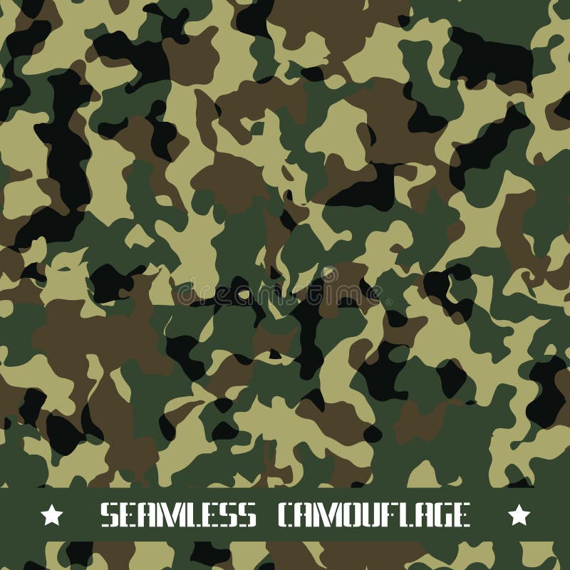 Forest vector camouflage background vector illustration