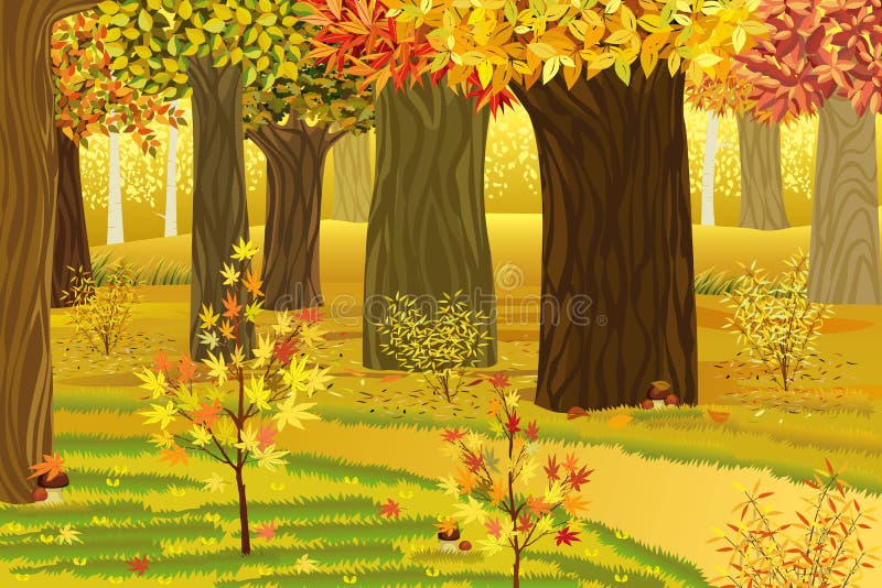 Foresta di sogno di autunno