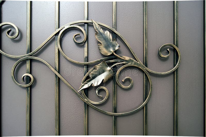 Products for the Decoration of Metal Gates Stock Image Image